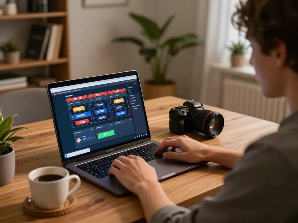 TG88 COM online slots interface with a player focused on responsible gaming at home