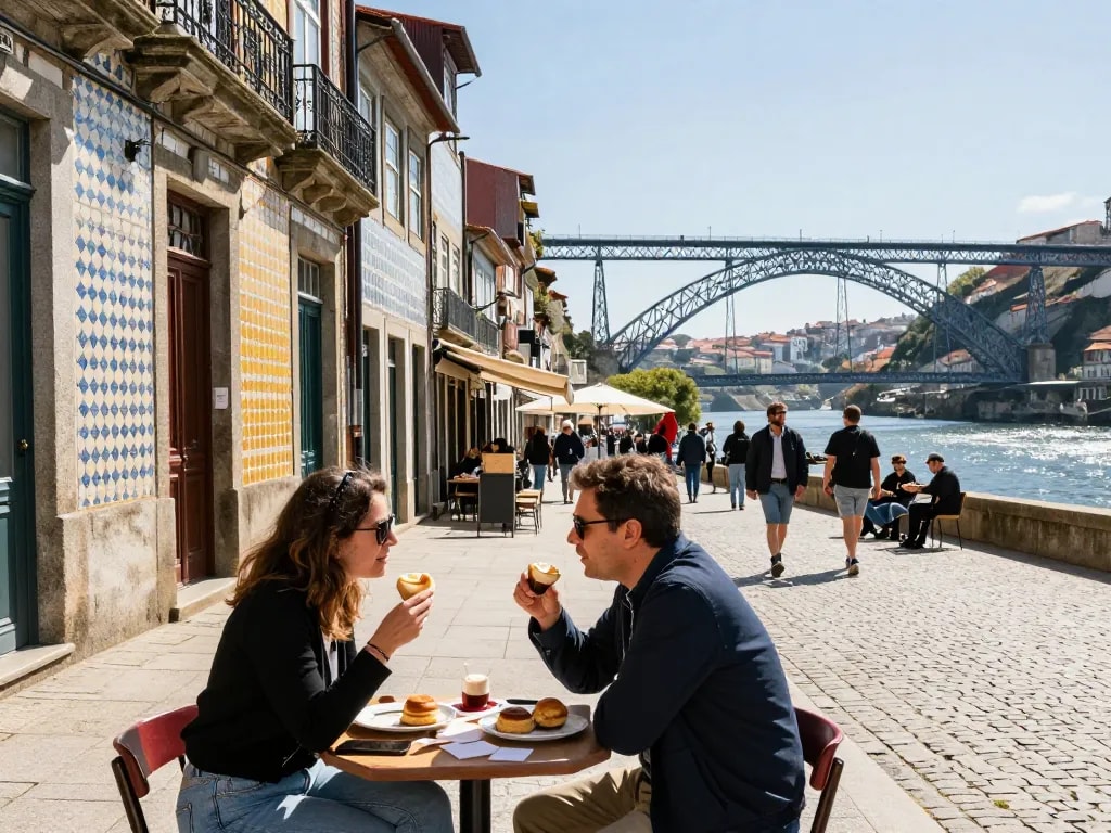 Reisetipps Porto: Reisende genießen die pulsierenden Straßen und die Kultur von Porto