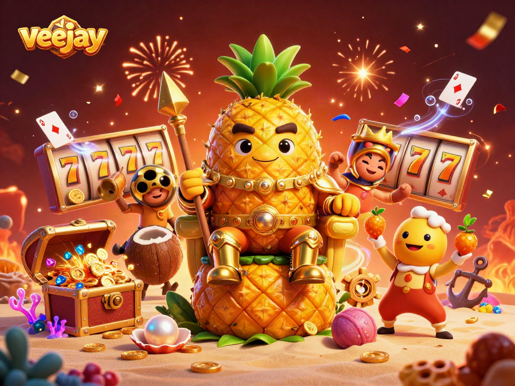Veejay begeistert beim Casino mit Gewinnstrategien und bunten Spielsymbolen.
