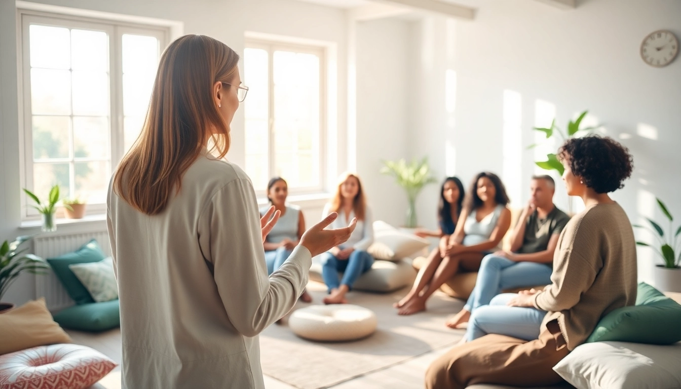 Enhancing emotional wellbeing through group therapy sessions in a supportive setting.