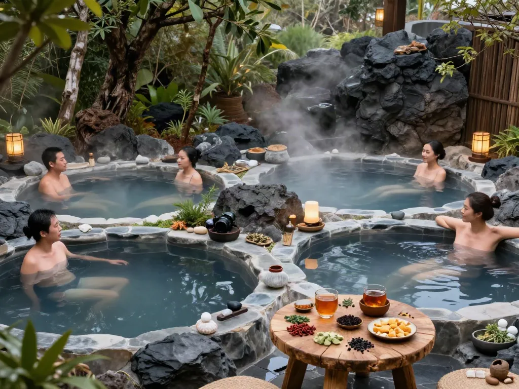 rokok88 link offers a unique wellness experience in tranquil hot spring pools surrounded by nature.