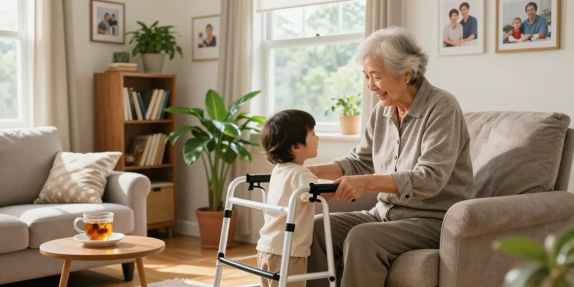 Buy nobility aids and improve mobility for elderly in a warm home setting.