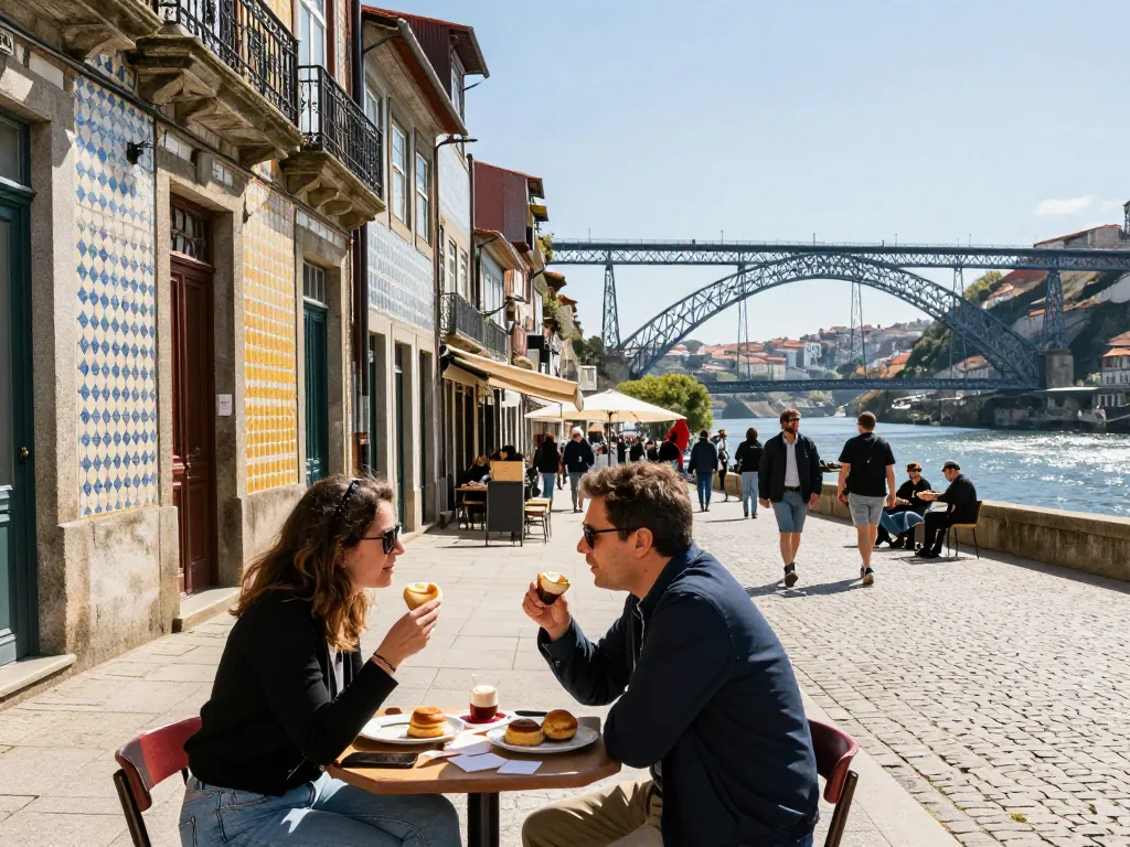 Reisetipps Porto: Reisende genießen die pulsierenden Straßen und die Kultur von Porto