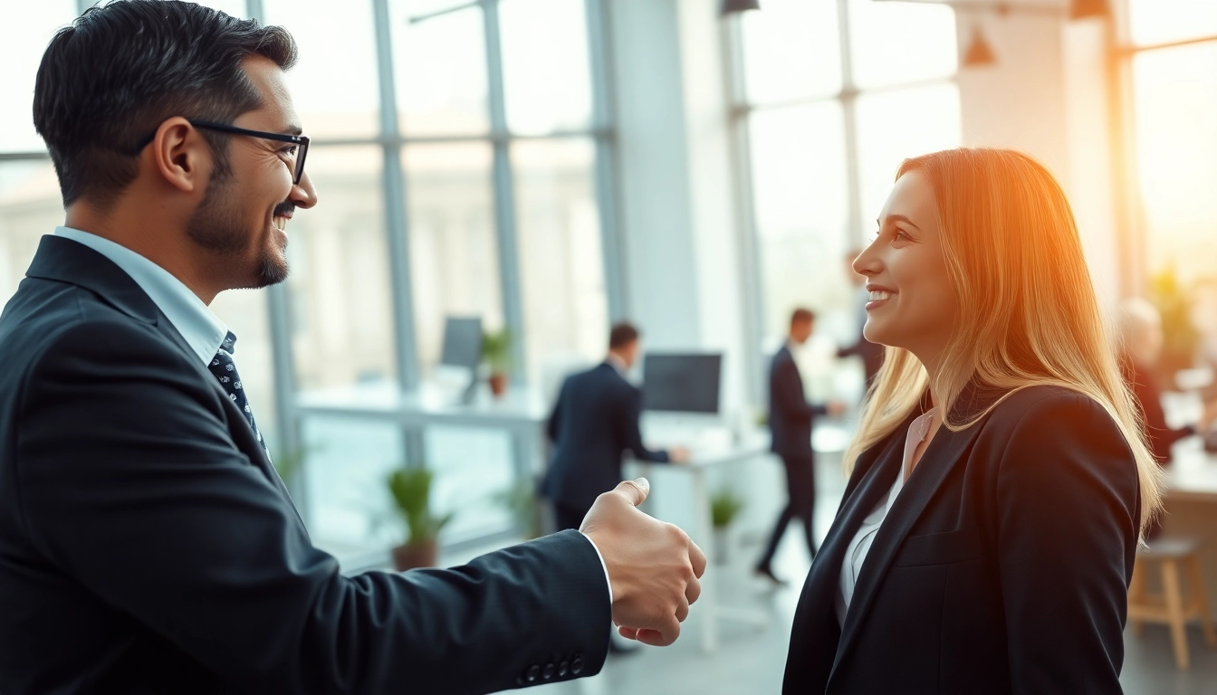 Headhunter IT promotes professional recruitment in a modern office atmosphere.