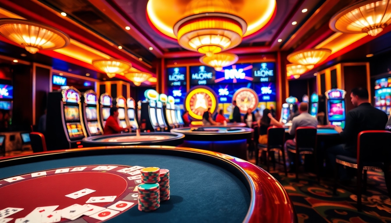Erleben Sie die lebendige Atmosphäre des NV Casinos mit pulsierendem Spielgeschehen und aufregender Spannung.