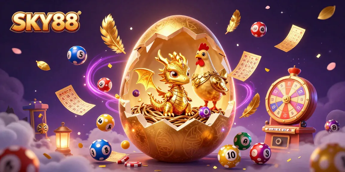 Experience winning thrills at SKY88 with dazzling casino elements in an enchanting 3D illustration.