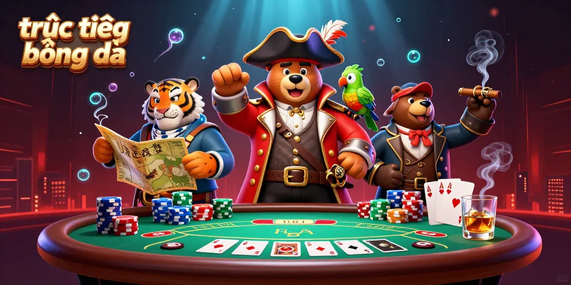 Experience trực tiếp bóng đá with a vibrant illustration showcasing poker excitement and immersive elements.